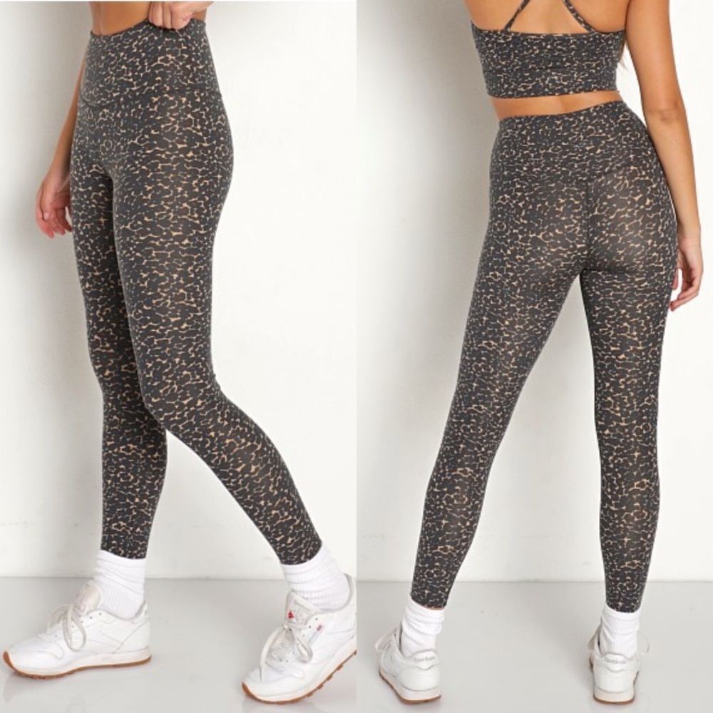 Varley Lets Move High 25"‎ Legging Leopard Print Women’s Size L